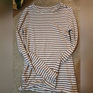 Maroon striped top